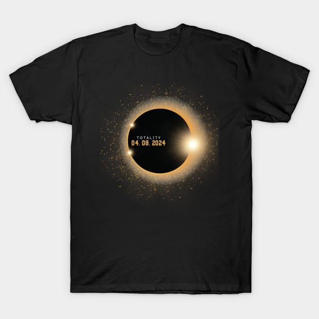 Total Solar Eclipse Totality April 8, 2024 Great American Eclipse T-Shirt by Imou designs